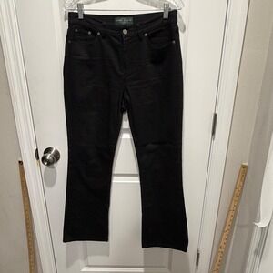 Lauren Ralph Lauren Womens Bootcut Jeans Classic Black 6P